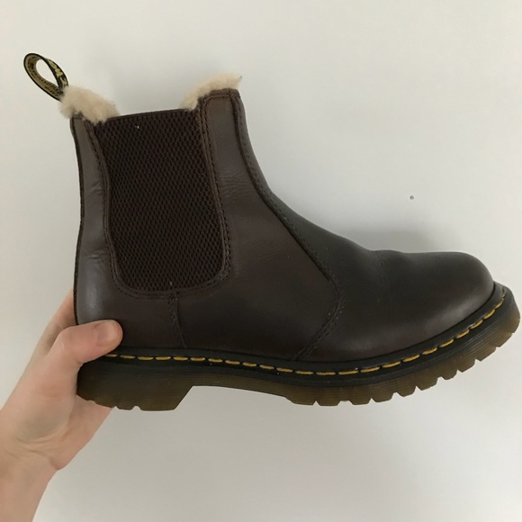 doc marten fur lined boots